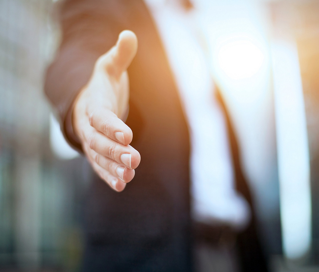 Professional handshake